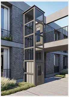 E200 hydraulic home elevator